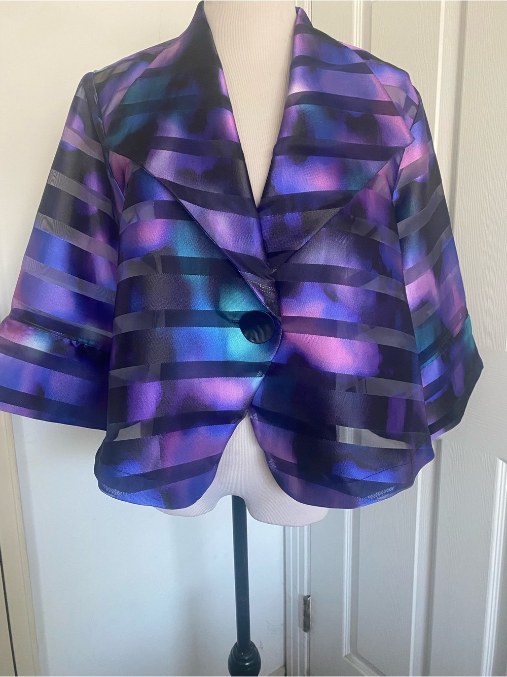 Joseph Ribkoff Multi Color Swing Jacket - Picture 4 of 12